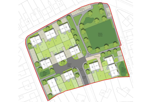 Plan of proposed development