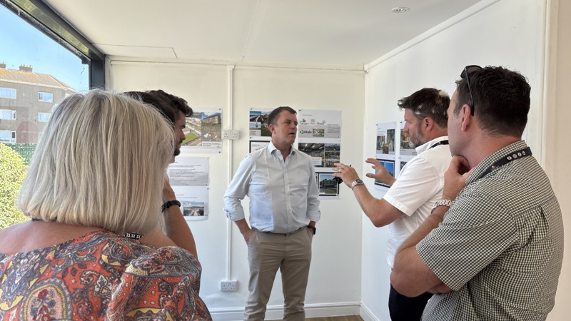 Chair of Climate Change Committee shown around our new Community Hub