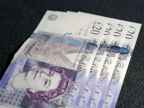 Some £20 notes