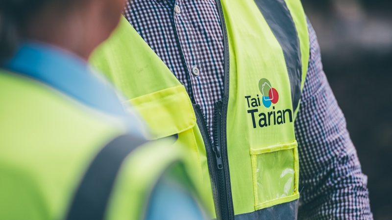 Tai Tarian staff in high viz
